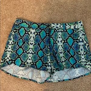 BCBG Snakeskin Print Shorts